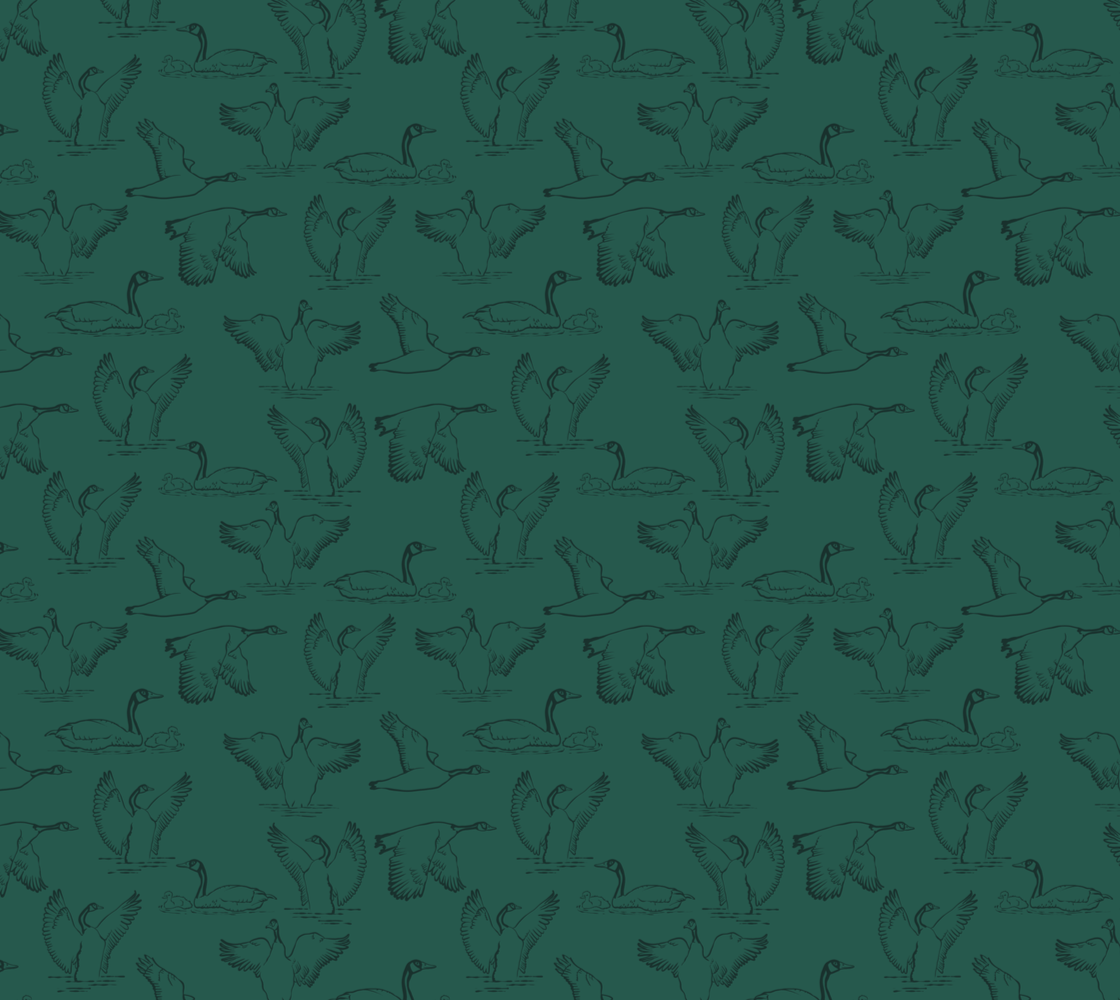 Canada Goose Dark Green Poly Canvas Fabric