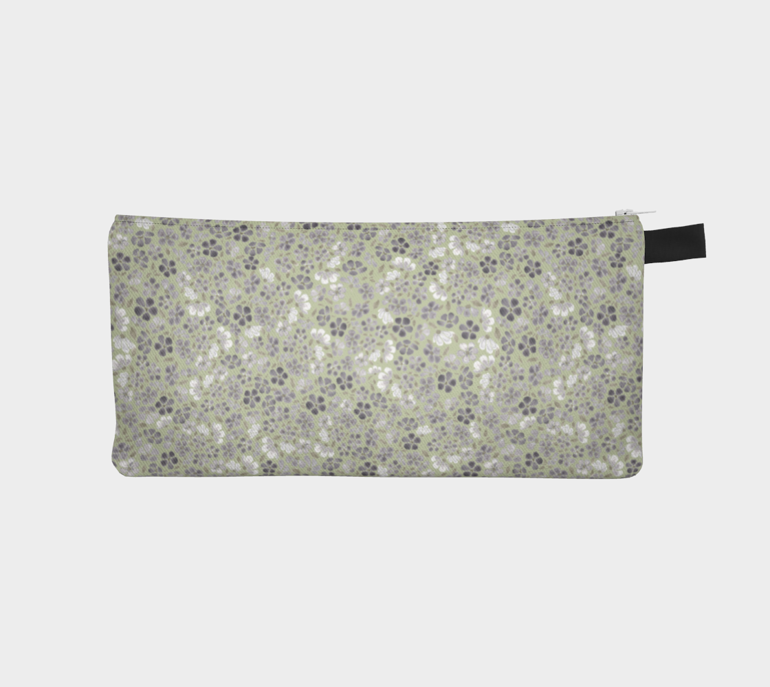 Sage and Lilac Pencil Case