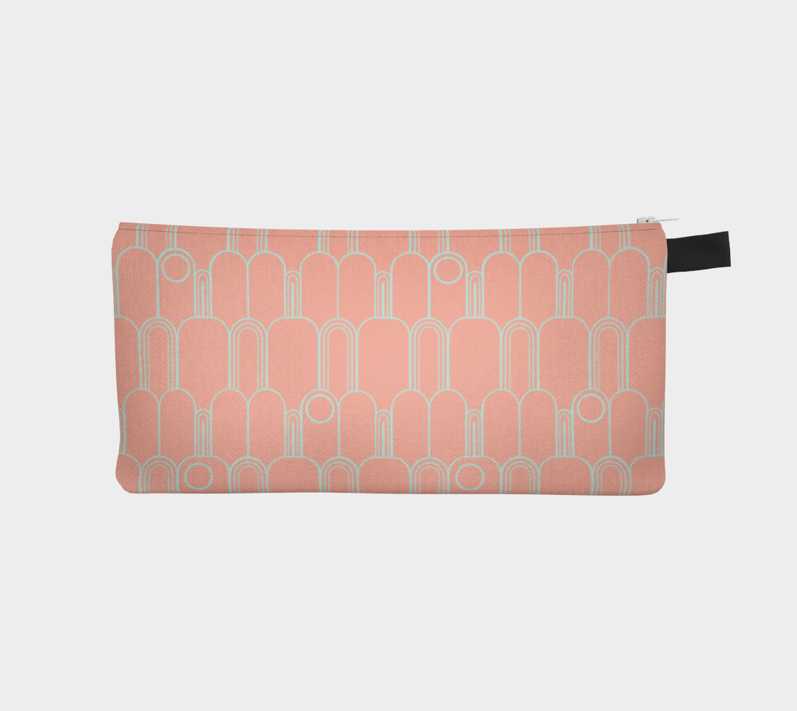 Arches and Circles "Flamingo" Pencil case