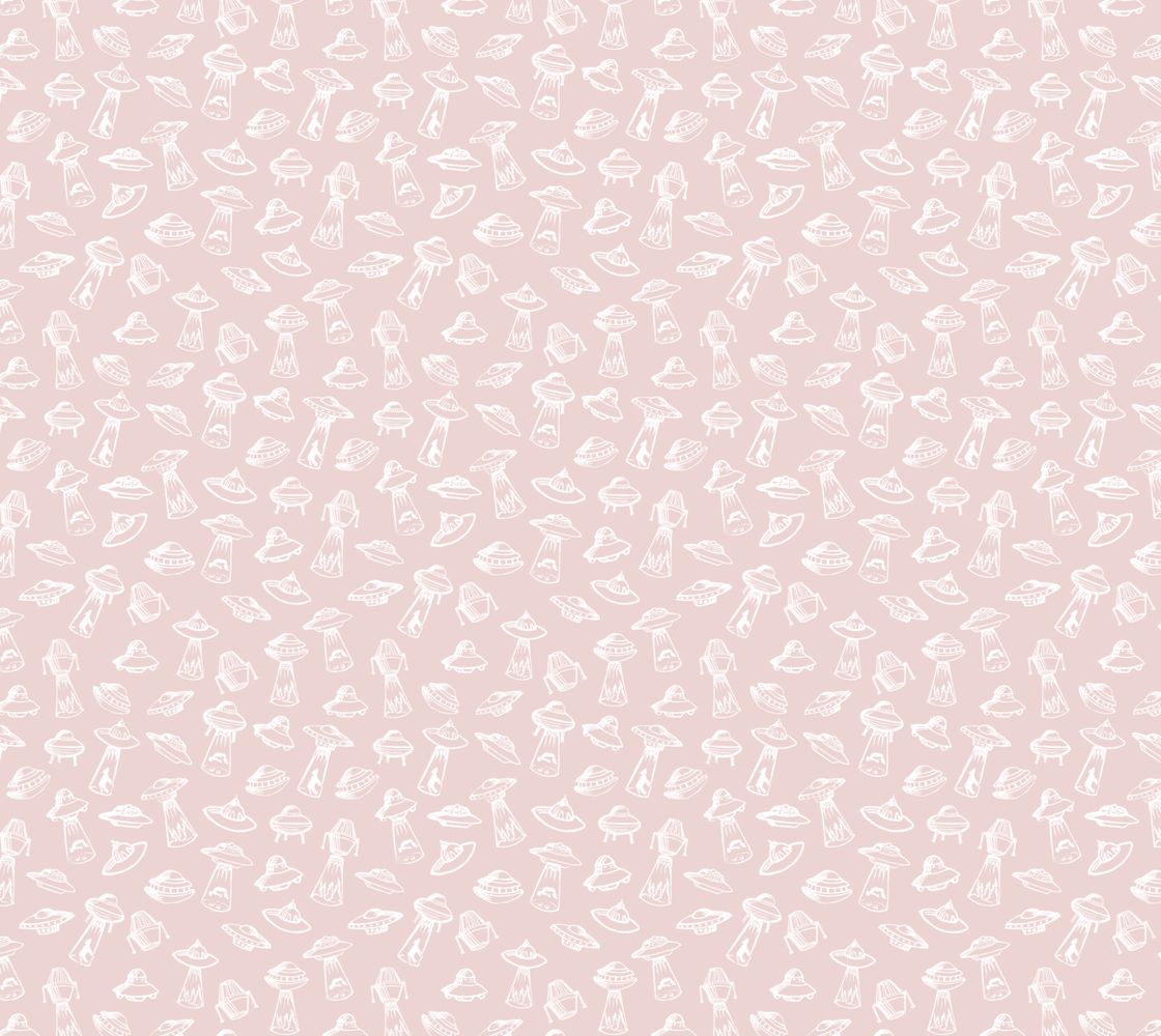 Vintage UFO - Pink - Matte Crepe Fabric