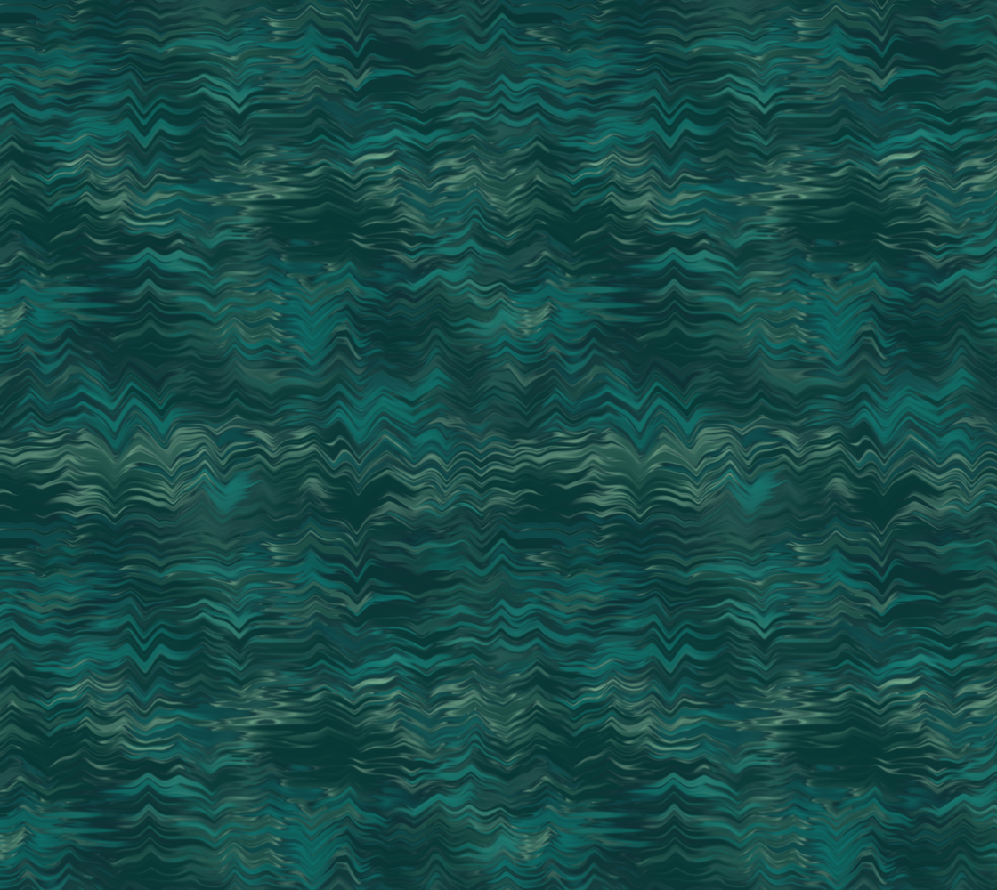 Malachite Ikat Poly Chiffon Fabric