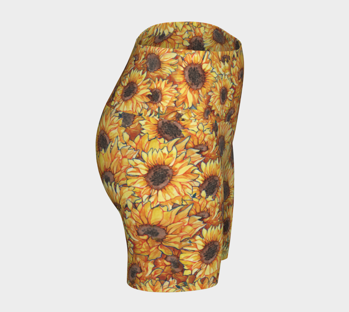 Sunflower Yoga Shorts