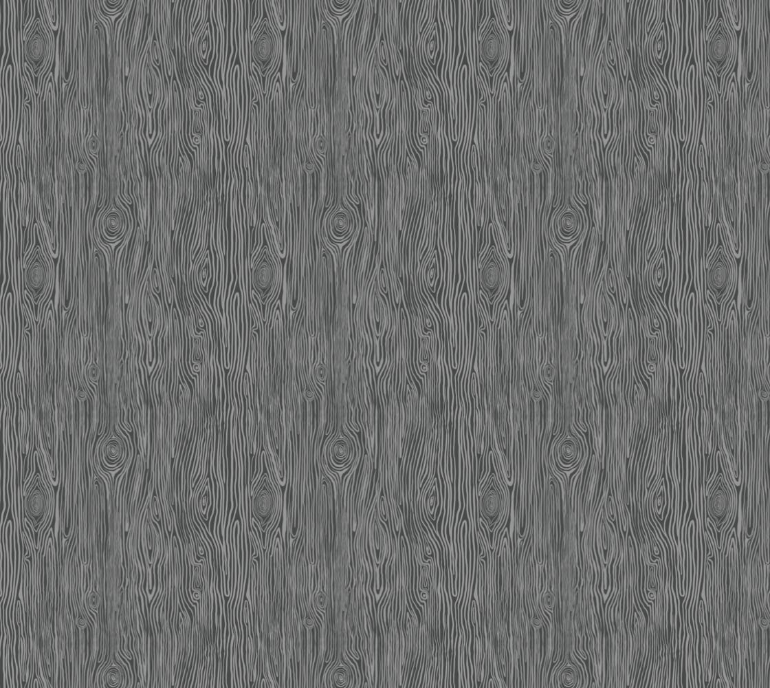 Woodgrain Dark Grey Poly Twill Fabric