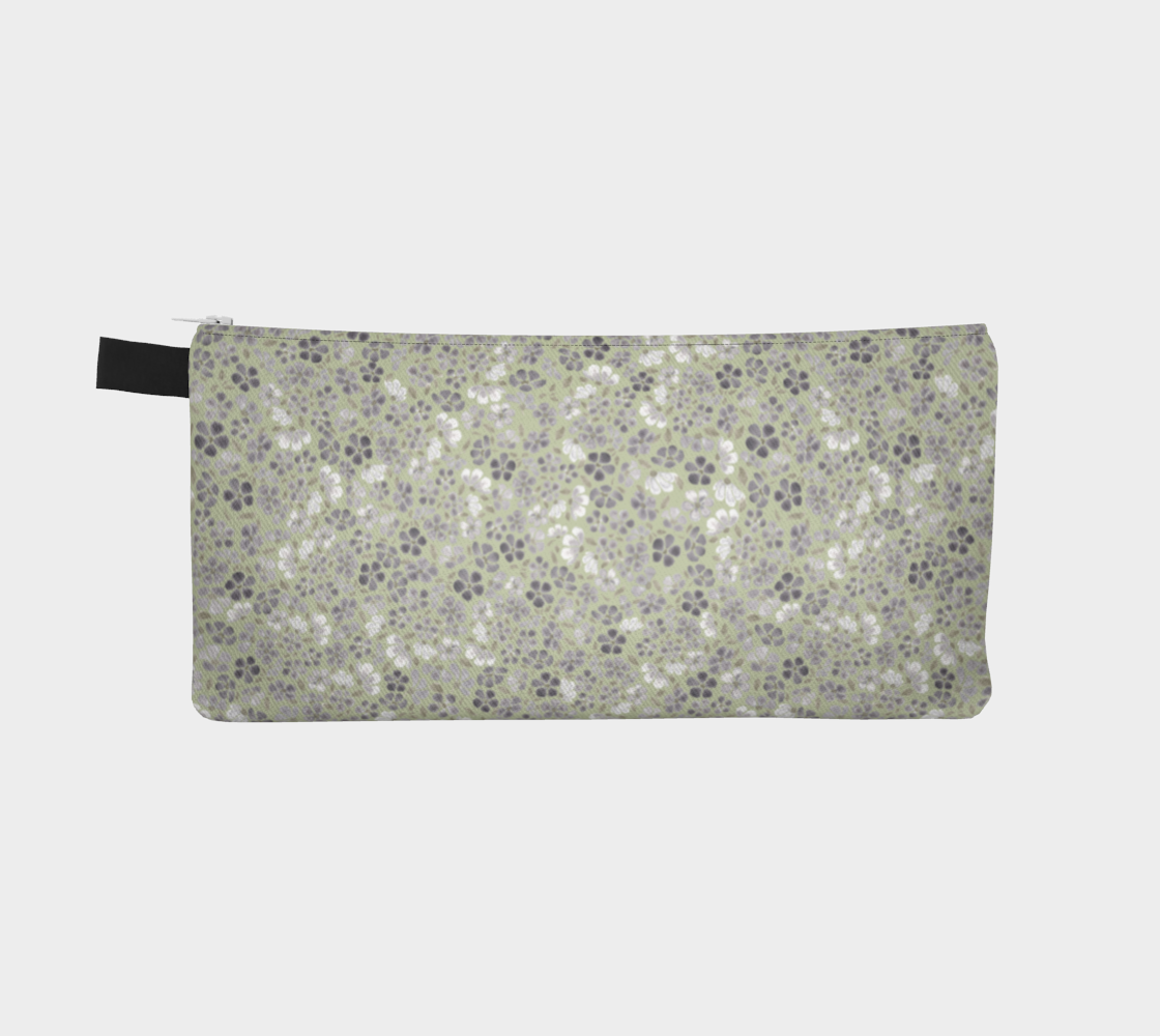 Sage and Lilac Pencil Case