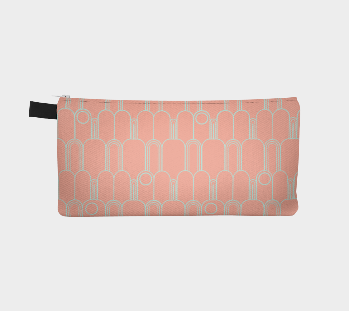Arches and Circles "Flamingo" Pencil case