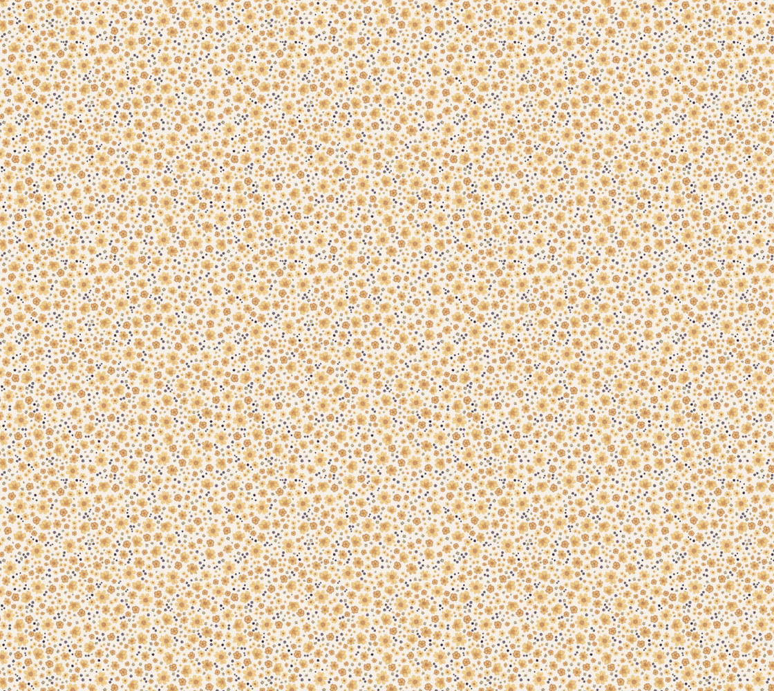 Sunshine Blossom Silk Habotai Fabric
