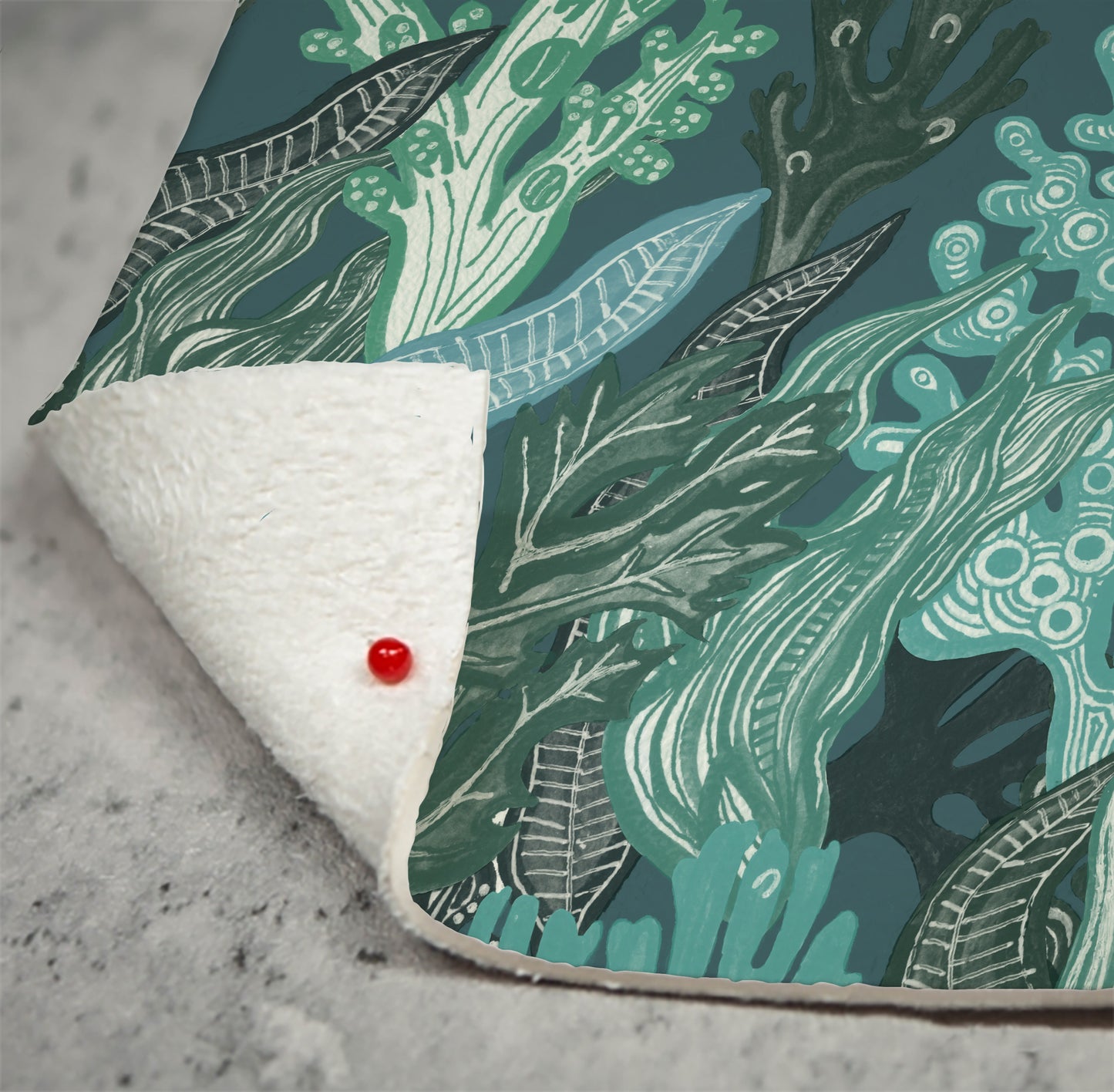 Watercolour Seaweed Pebble Vegan Leather