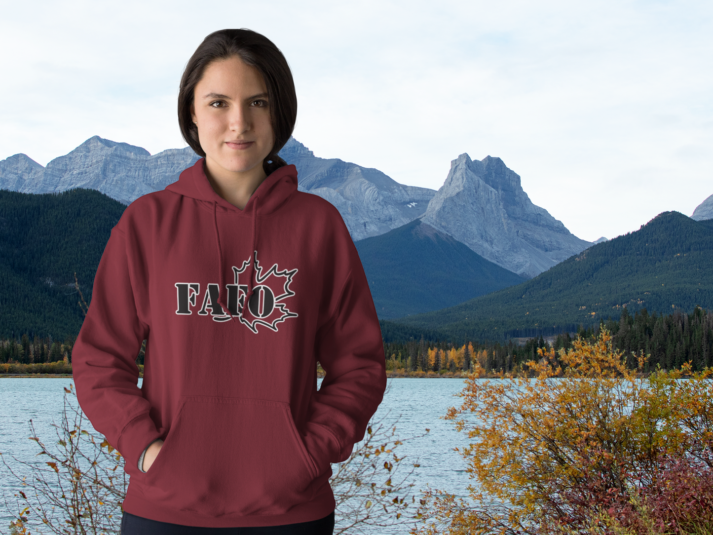 Canadian FAFO Hoodie - Black and White