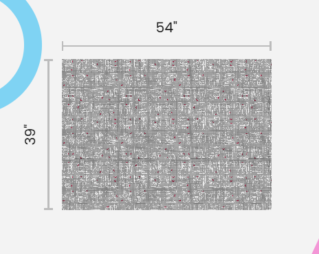 Tree Block Grey Cotton Linen Canvas Fabric