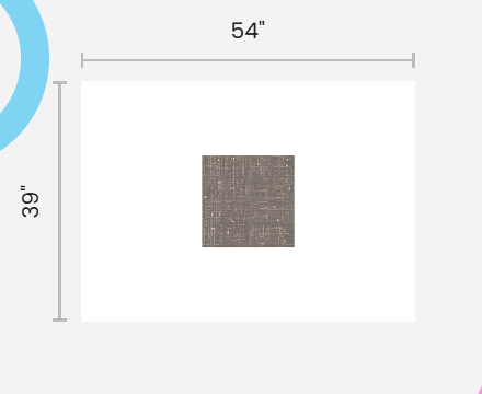 Tree Blocks - Neutral Brown - Cotton Linen Canvas