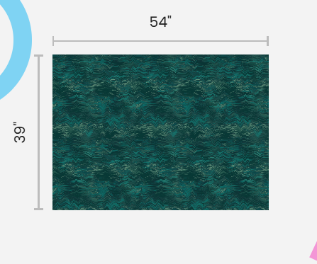 Malachite Ikat Poly Chiffon Fabric