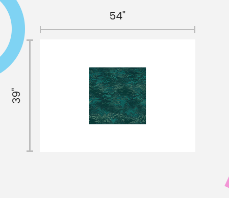 Malachite Ikat Poly Chiffon Fabric