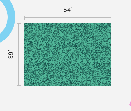 Floral Line Art - Green - Silky Knit