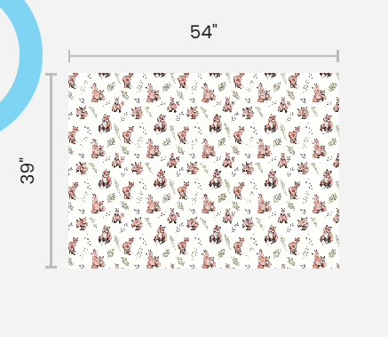 Foxes Matte Crepe Fabric
