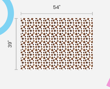 Pinecone Shower - White - Spun Polyester Fabric