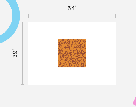 Windy Leaves - Orange - Poly Twill Fabric