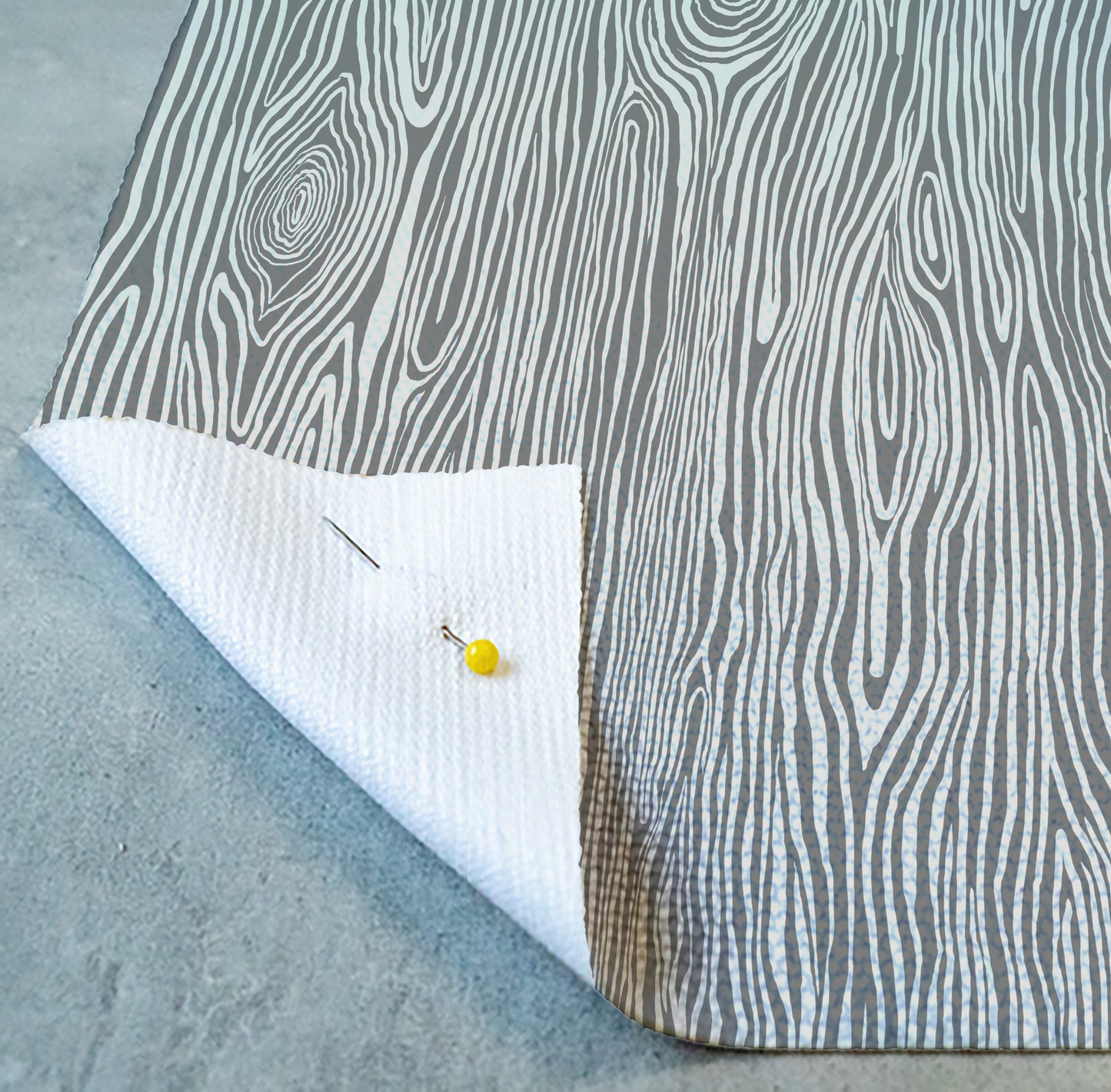 Wood Grain Grey Poly Canvas