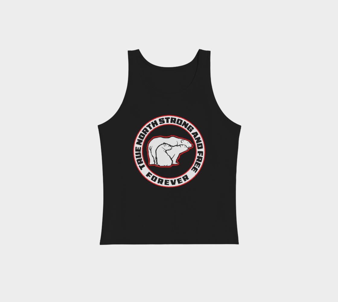 True Nort Strong And Free Polar Bear Tank Top