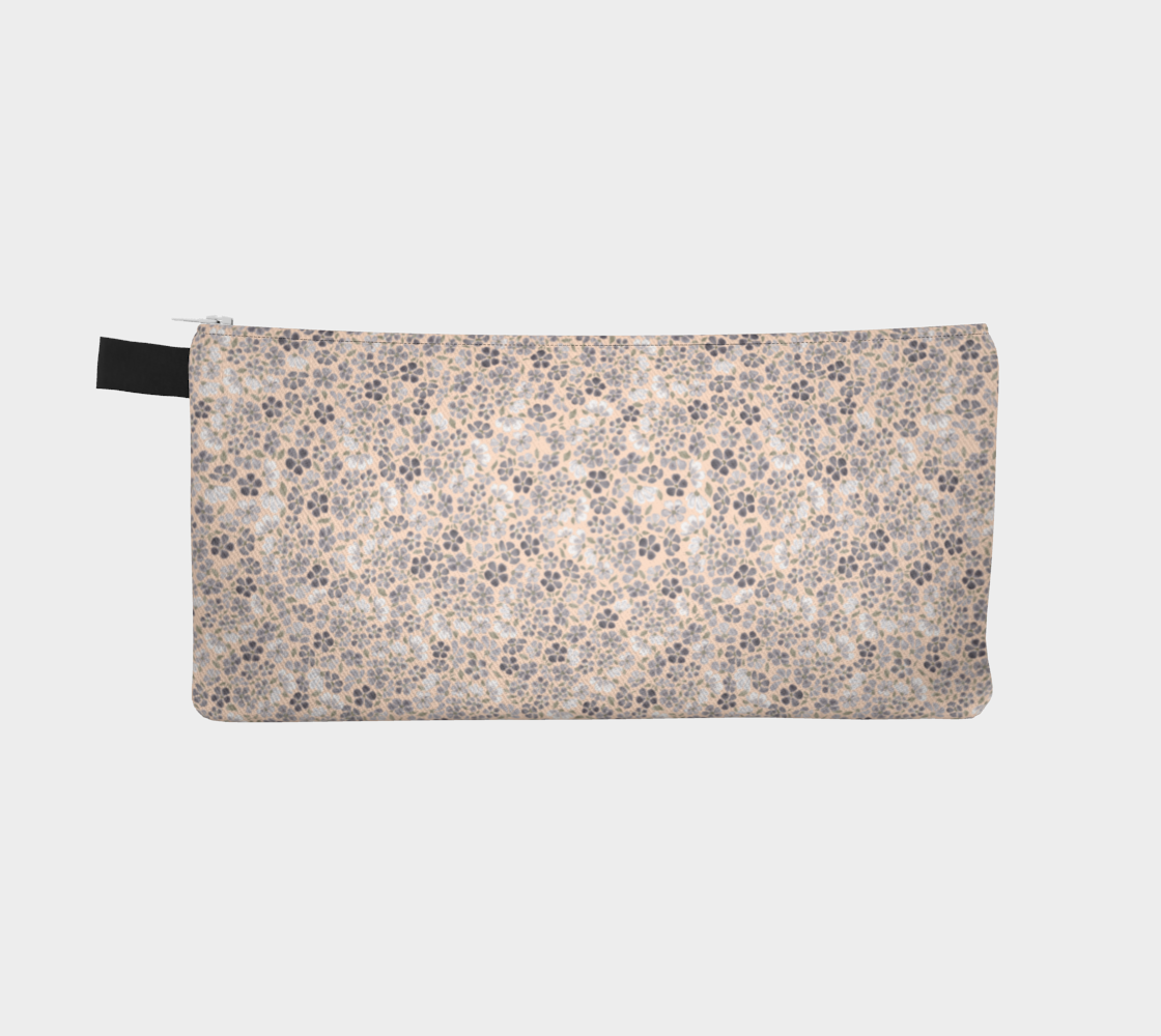 Lilac and Peach Pencil case