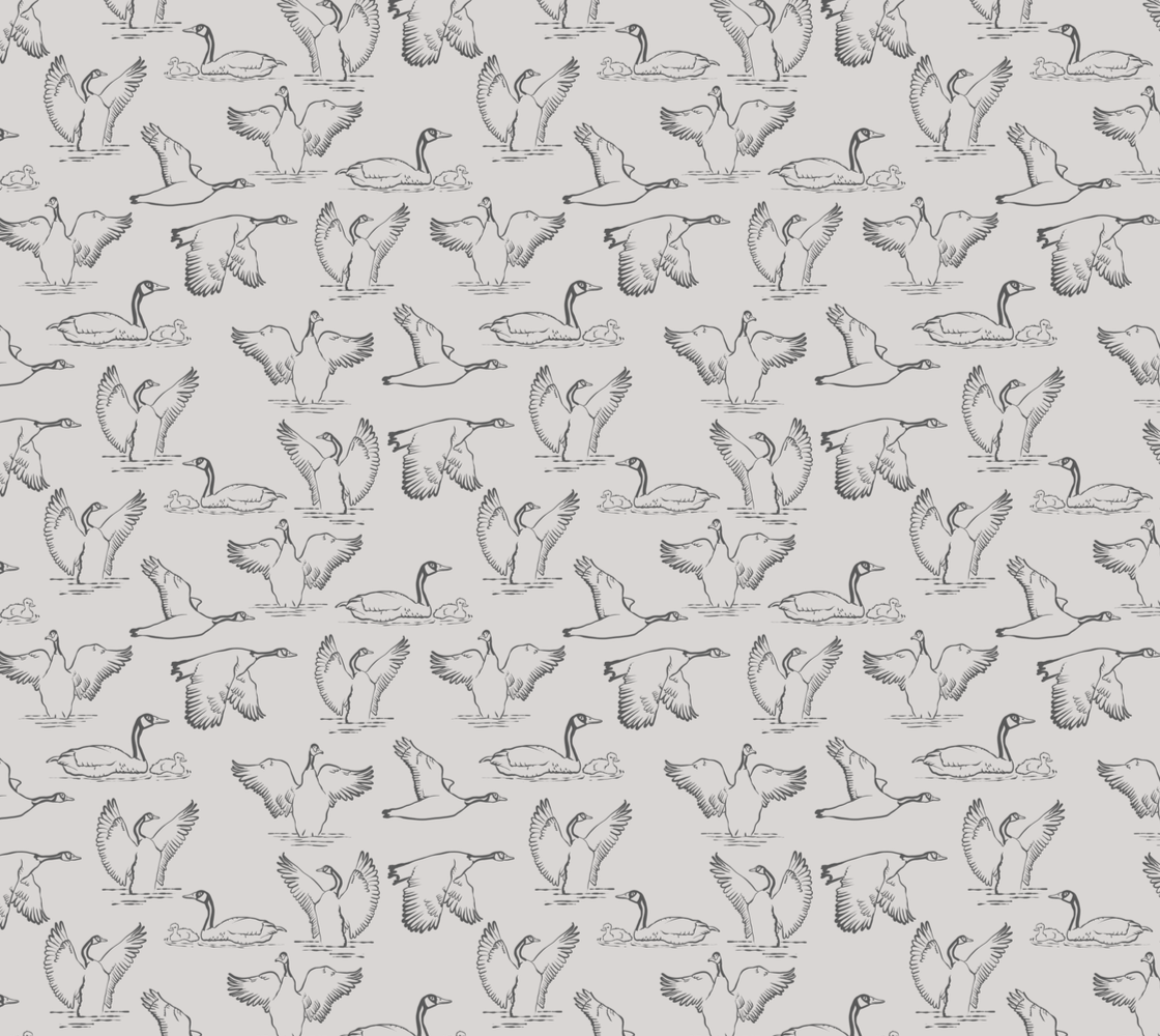 Canada Goose Grey Spun Polyester Fabric