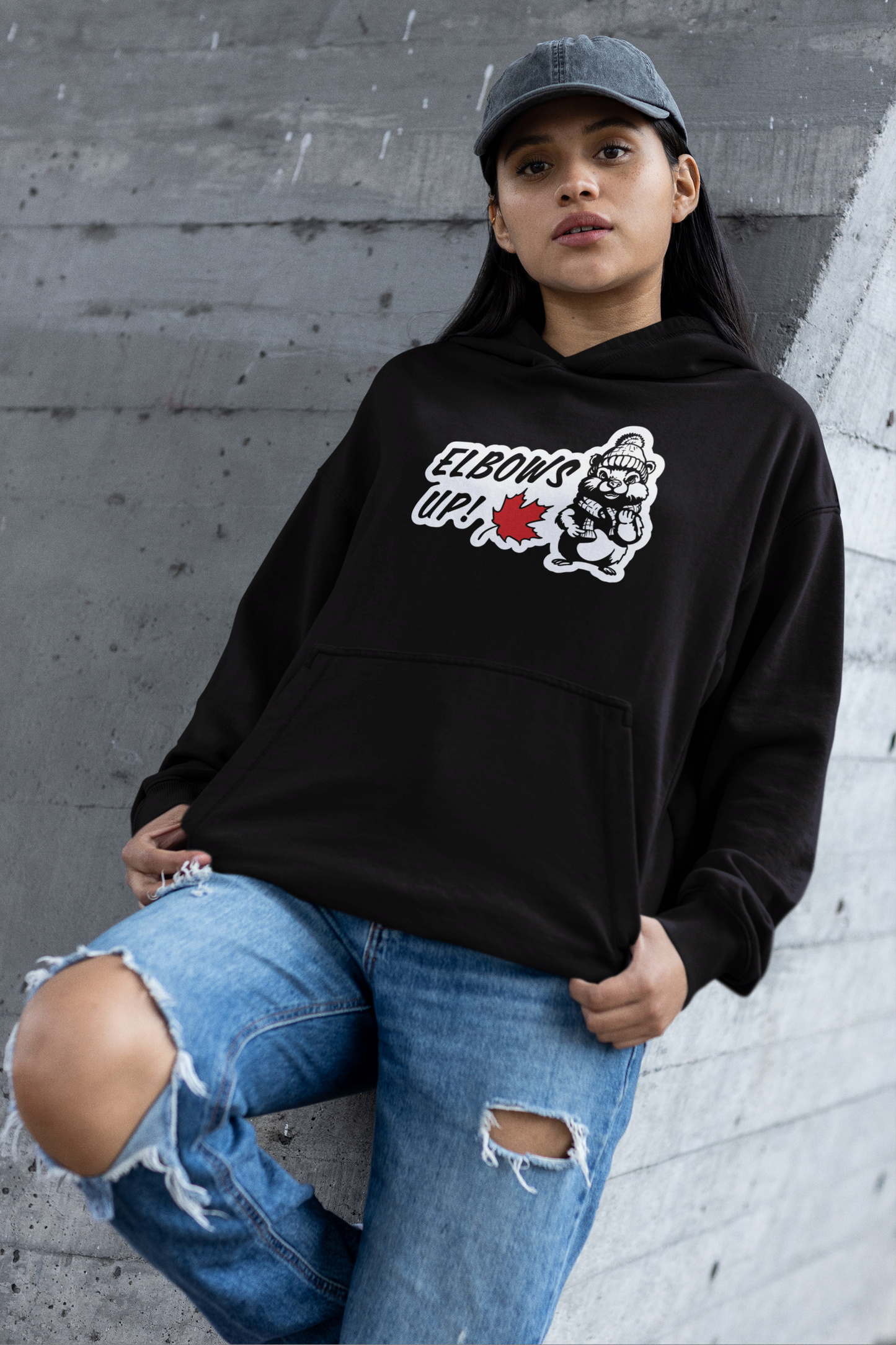 Elbows Up Hoodie