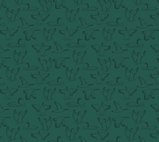 Canada Goose Dark Green Heavy Satin Fabric