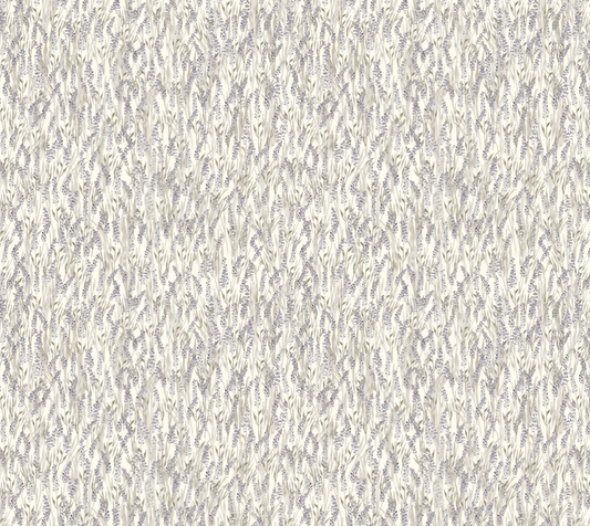 Watercolour Lavender - Cream - Poly Chiffon Fabric