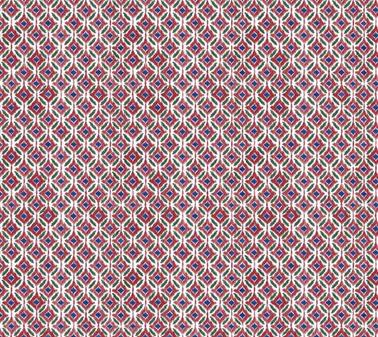 Sapphire Ikat Satin Charmeuse Fabric