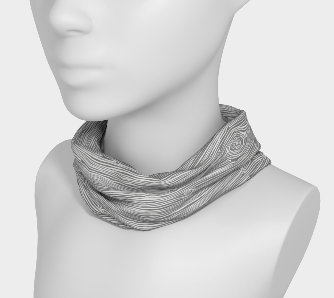 Woodgrain Headband Gray
