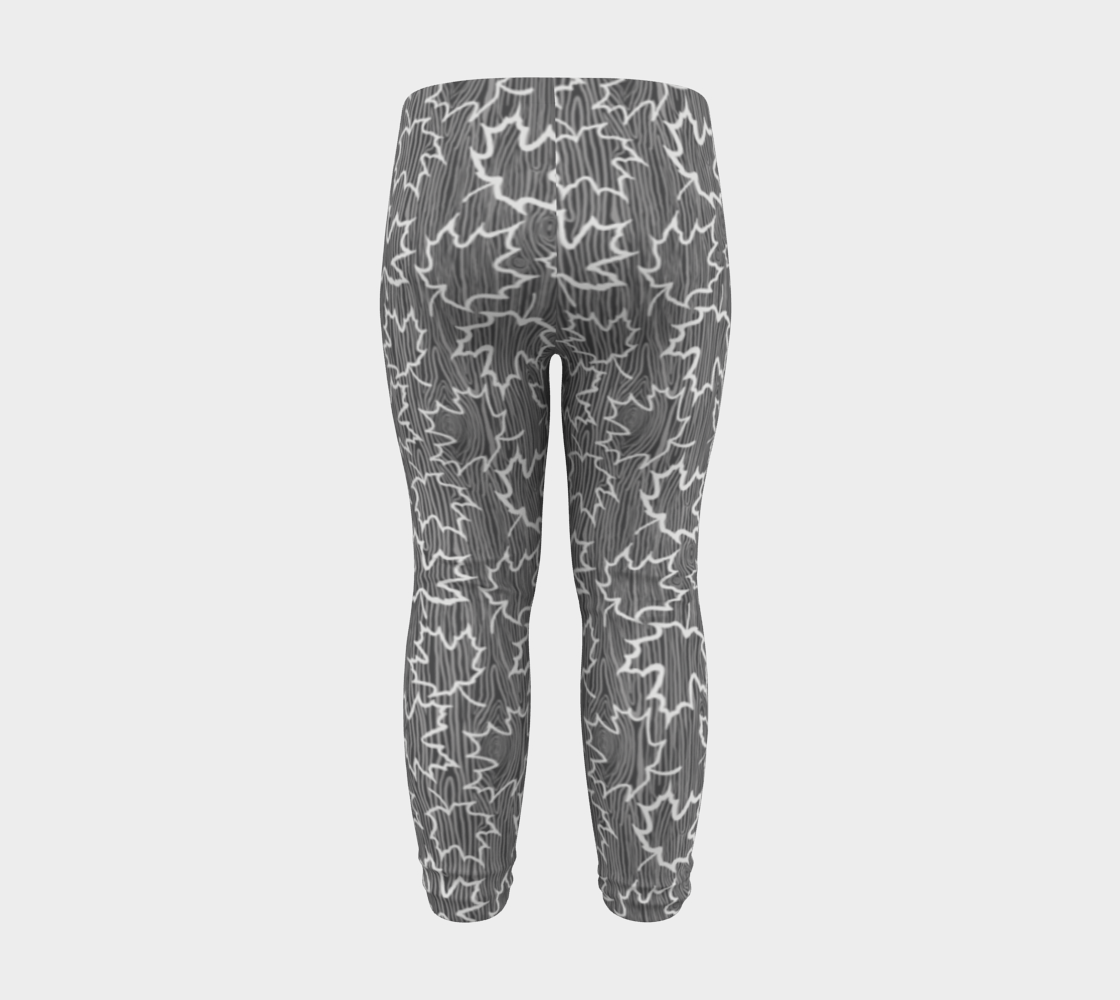 Maple Leaves on Woodgrain Baby leggings