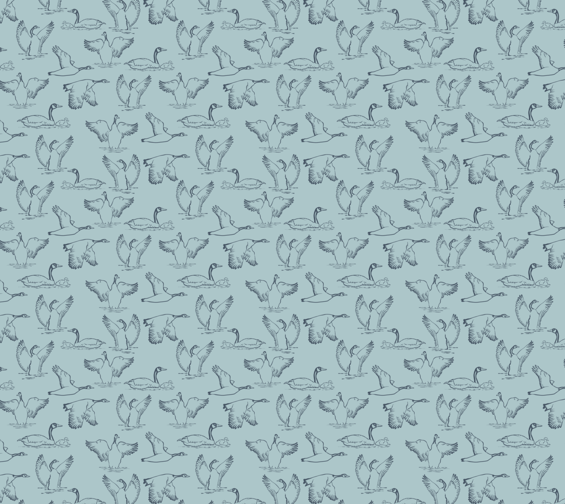 Canada Goose Fabric Blue Velveteen