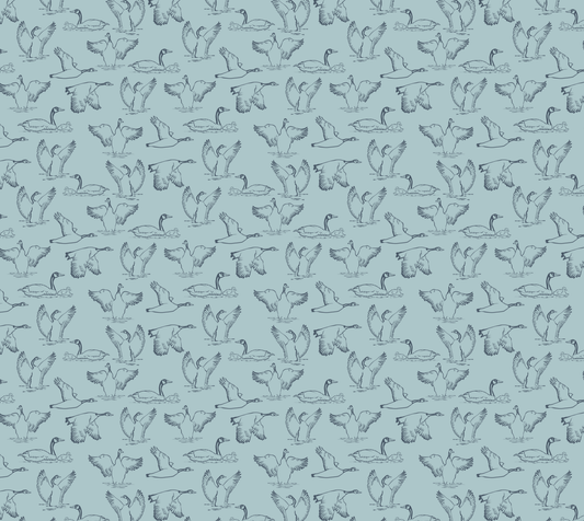Canada Goose Fabric Blue Velveteen