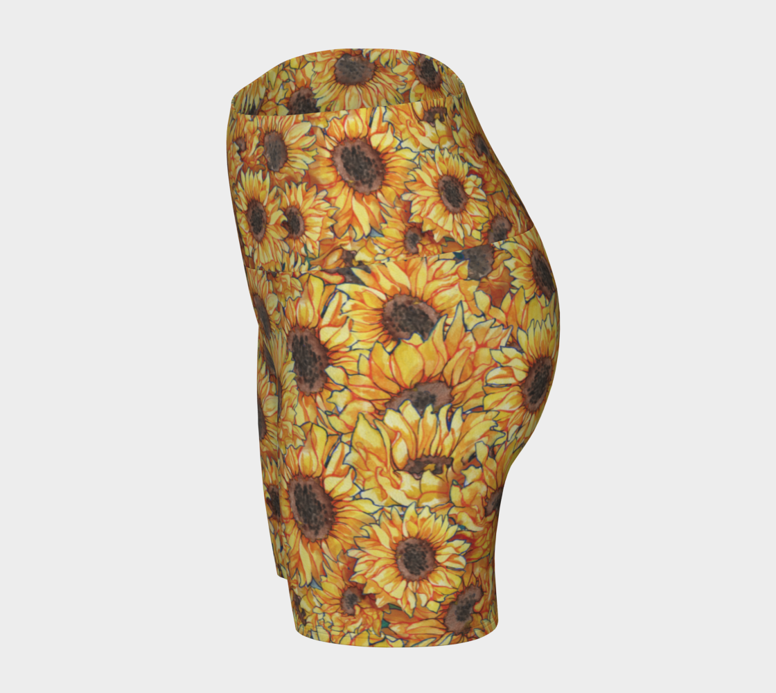 Sunflower Yoga Shorts