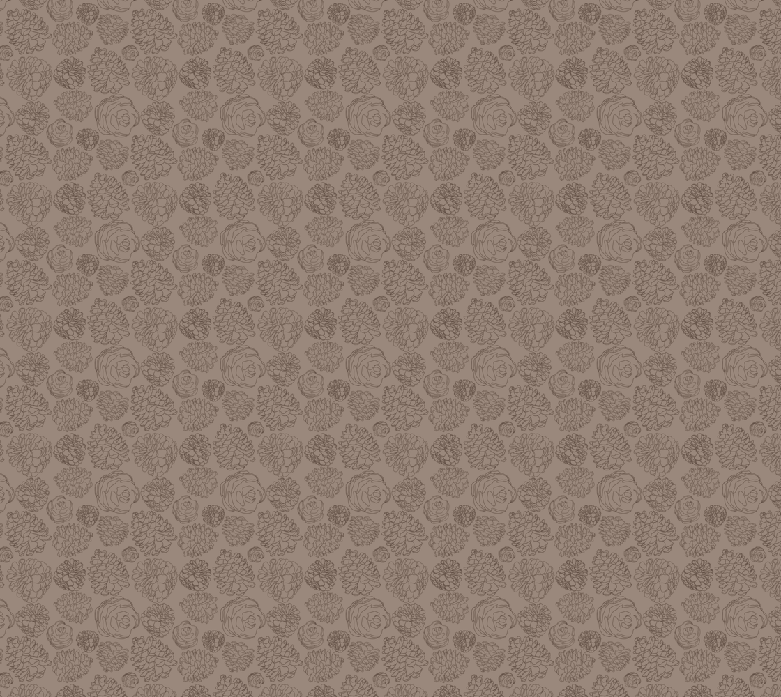 Pinecone Lines - Brown - Fine Grain Vegan Leather