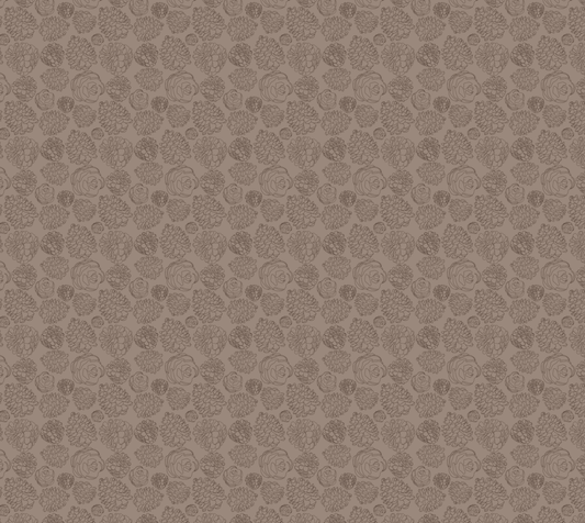 Pinecone Lines - Brown - Fine Grain Vegan Leather