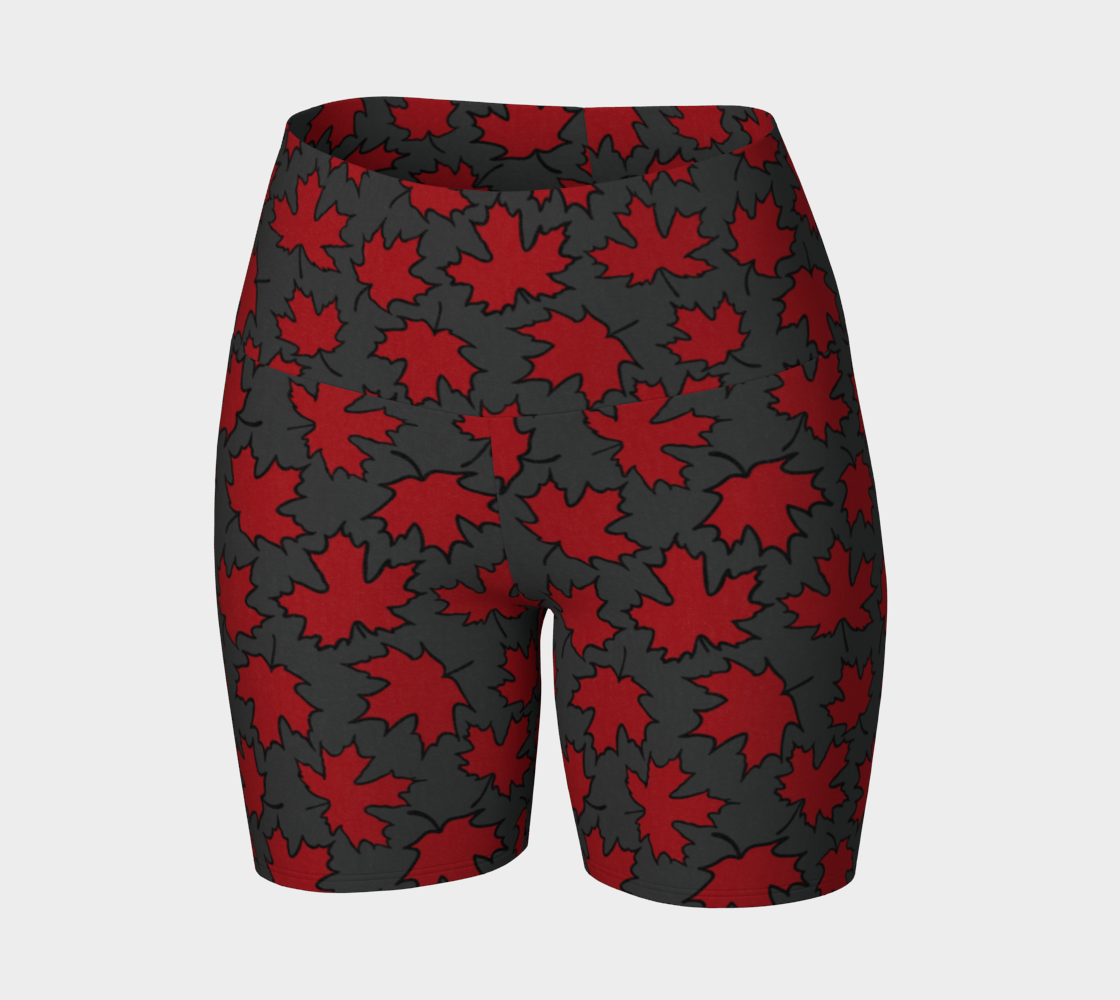 Maple Leaf Yoga Shorts