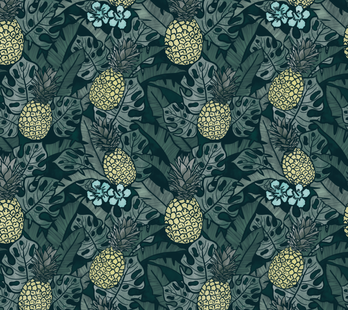 Tropical Nights Satin Charmeuse Fabric