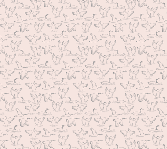 Canada Goose Pink Silk Twill Fabric