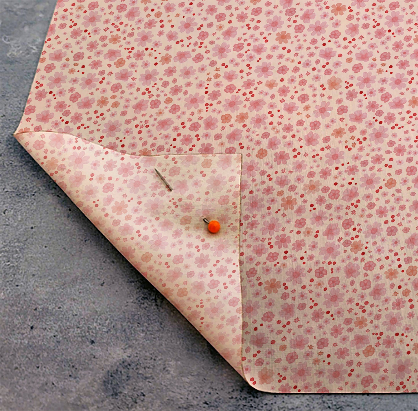 Little Pinky Floral Ditsy Cotton Silk