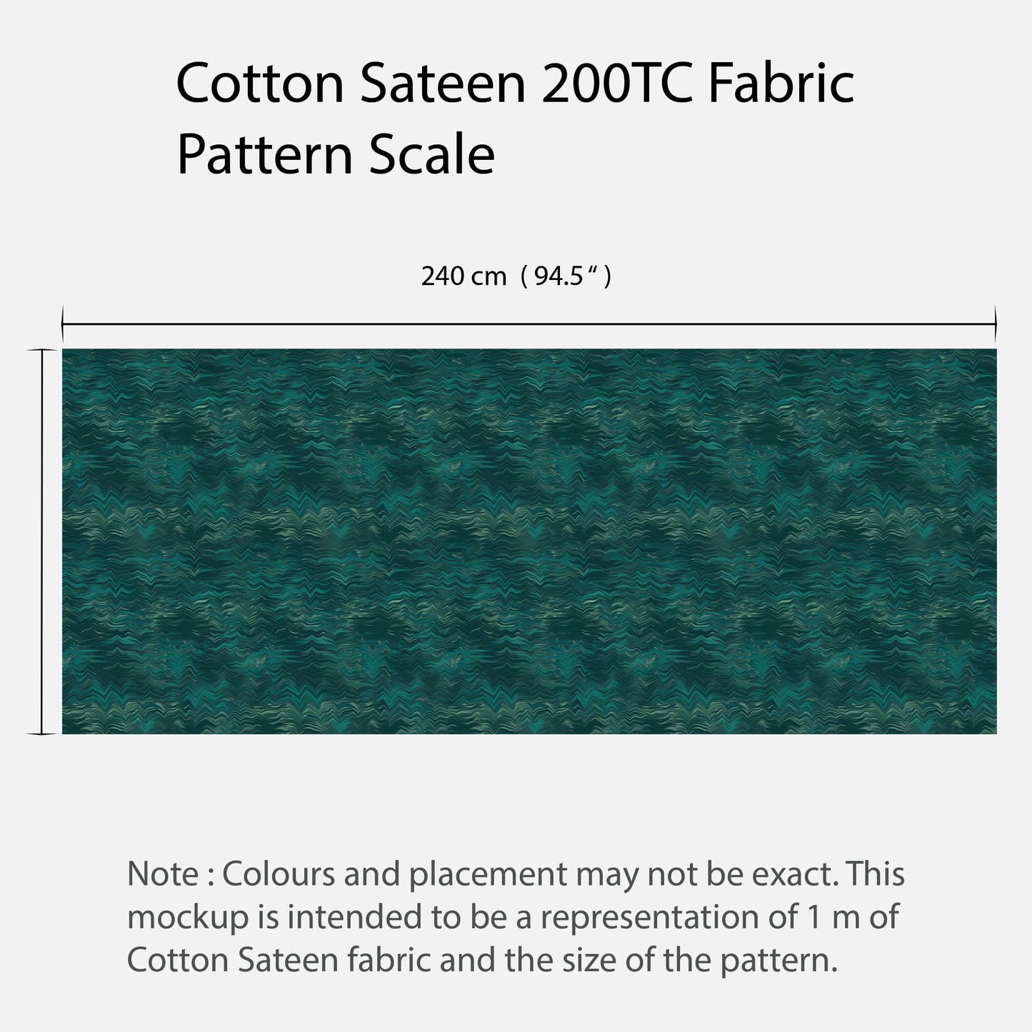 Malachite Ikat Cotton Sateen