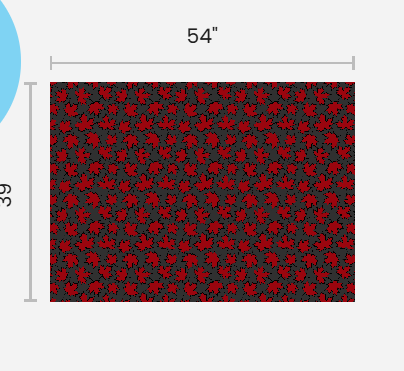 Maple Leaf Red on Grey Glitter Performance Knit