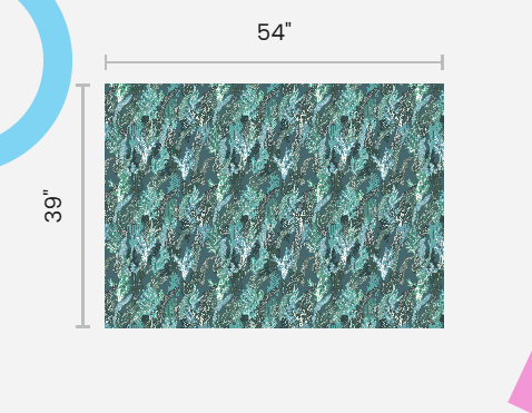 Watercolour Seaweed - Green - Silk Twill Fabric
