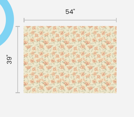 Magnolia - Peach - Matte Crepe Fabric