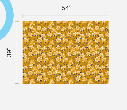 Magnolia - Yellow - Spun Polyester Fabric
