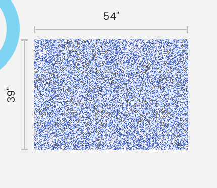 Blue Skies Floral Organic Cotton Hemp Fabric