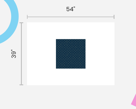 Polka Smudges - Blue - Velveteen Fabric