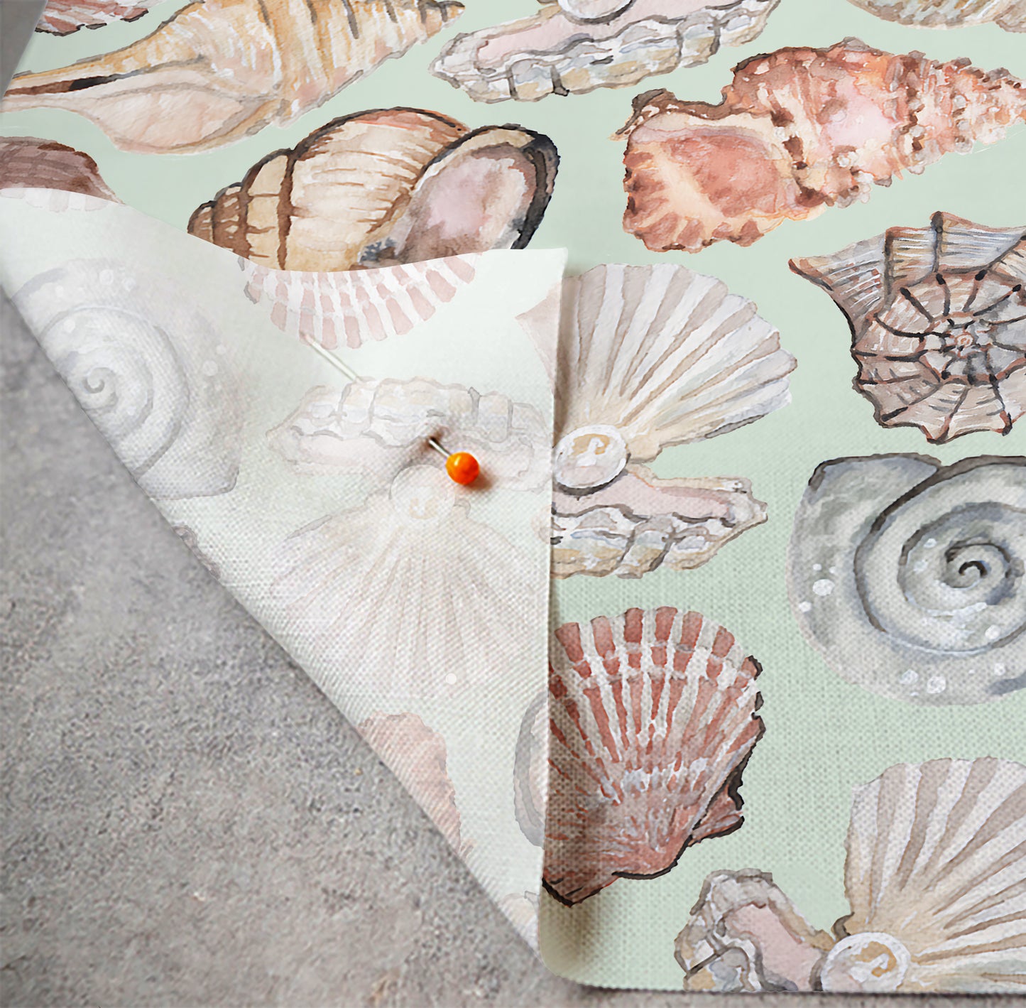 Seashell Dreams - Green - Swimsuit Knit