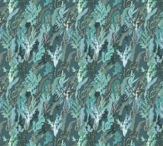 Watercolour Seaweed Pebble Vegan Leather