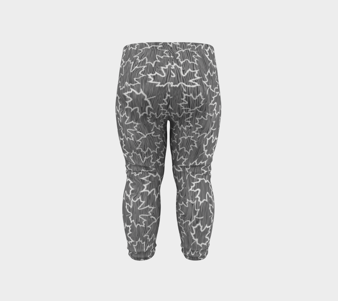 Maple Leaves on Woodgrain Baby leggings