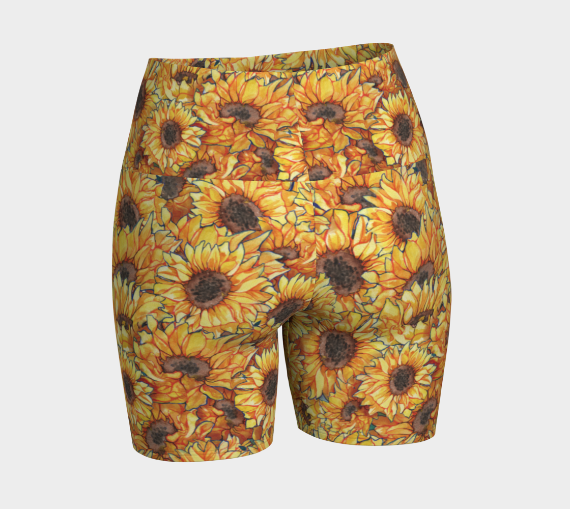 Sunflower Yoga Shorts